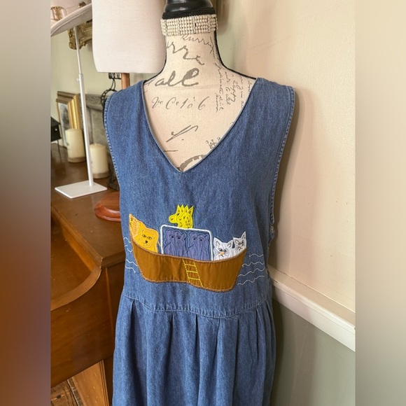 Blue Embellished Pleated Maxi Sundress - Picture 2 of 3